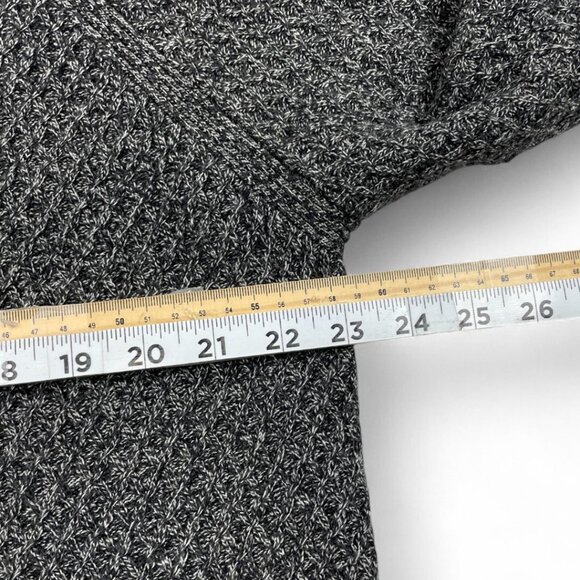 Ted Baker London Size 5 Men's Cable Knit Gray Black Cotton Blend Sweater XL - Picture 5 of 8